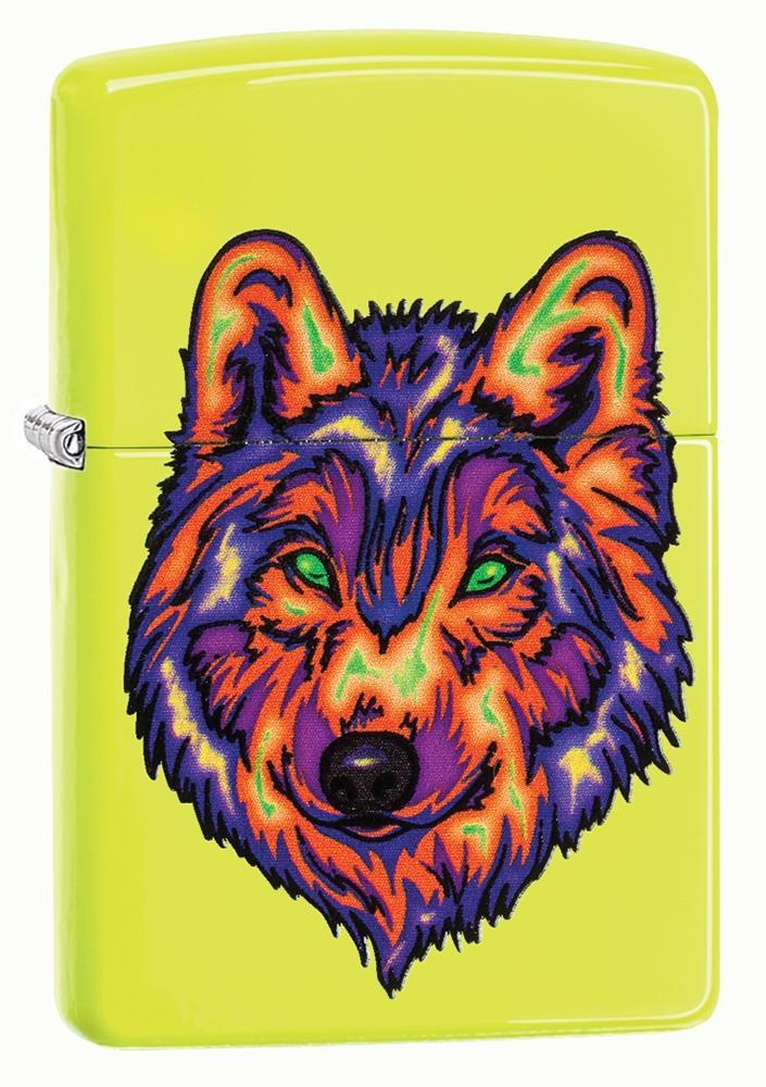 Brichetă Zippo 29639 Neon Wolf Neon Yellow