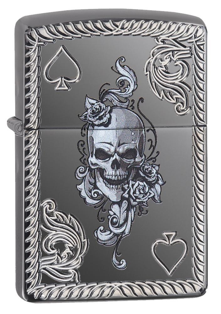 Brichetă Zippo 29666 Ace of Spades-Skull