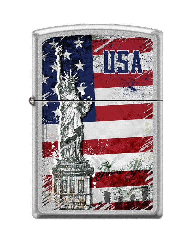 Brichetă Zippo 5025 Statue of Liberty & USA Flag