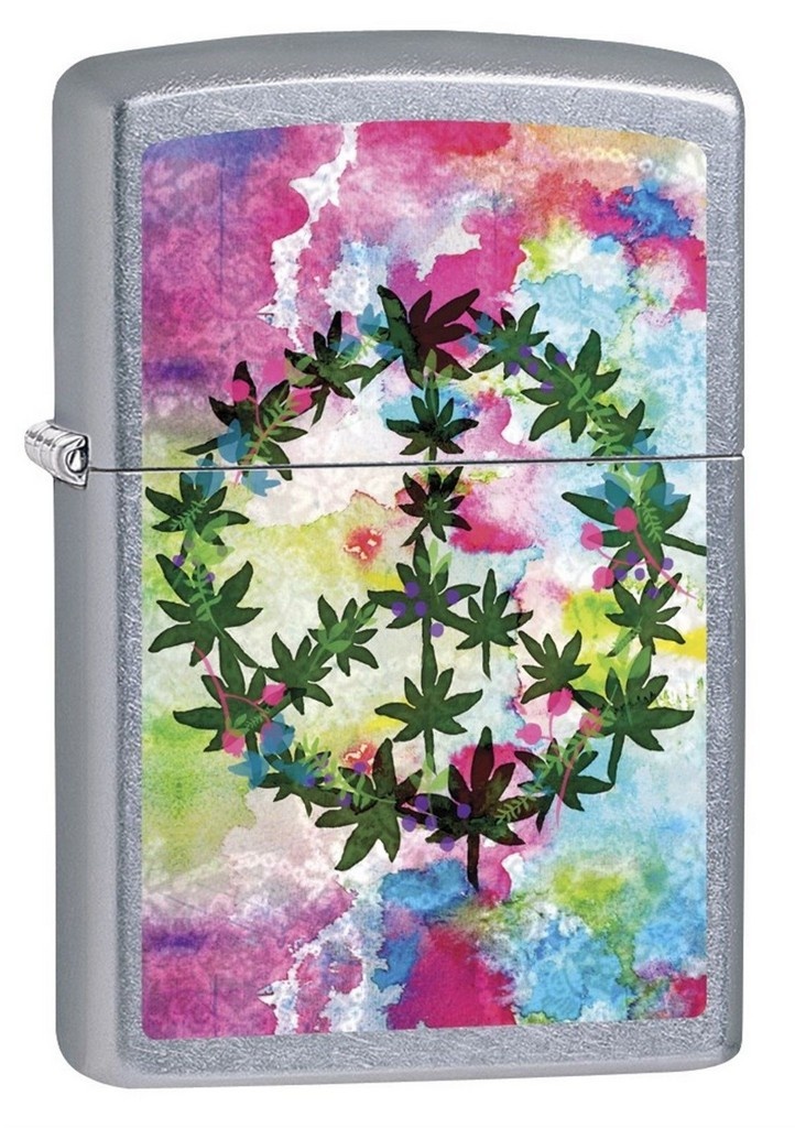 Brichetă Zippo 6687 Marijuana/Pot Leaves-Peace Sign