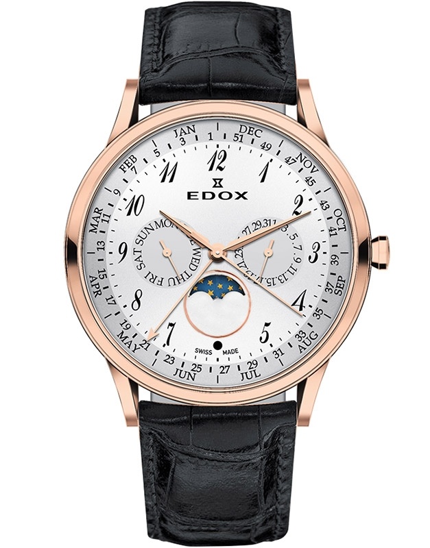 Ceas barbatesc Edox Les Vauberts 40101 37RC BBR1