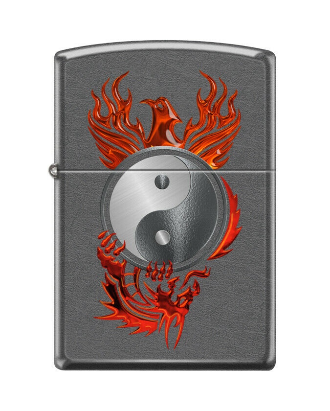 Bricheta Zippo 0822 Red Phoenix - Yin and Yang