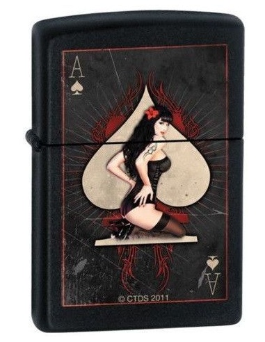 Bricheta Zippo Ace of Spades-Pinup Girl 7280