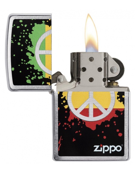 Bricheta Zippo 29606 Peace Sign