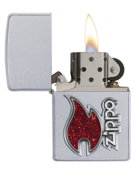 Bricheta Zippo 28847 Red Flame Logo