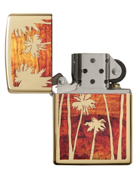 Bricheta Zippo 29420 Palm Trees Sunset Fusion