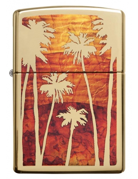 Bricheta Zippo 29420 Palm Trees Sunset Fusion