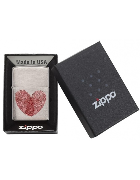 Bricheta Zippo 29068 Heart Fingerprint