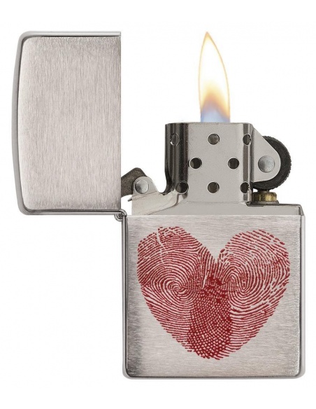 Bricheta Zippo 29068 Heart Fingerprint