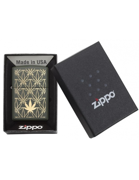 Bricheta Zippo 29589 Pot Leaf Design