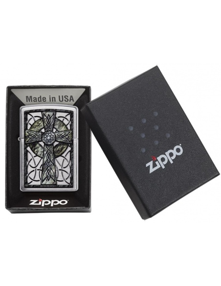 Bricheta Zippo 29622 Celtic Cross Design