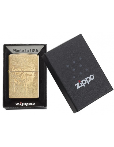 Bricheta Zippo 29401 Grunge Skull