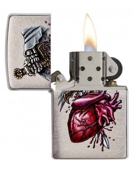 Bricheta Zippo 29406 Dagger Through Heart 