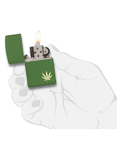 Bricheta Zippo 29588 Marijuana-Pot Leaf