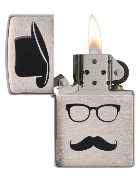 Bricheta Zippo 28648 Moustache and Hat Pocket 