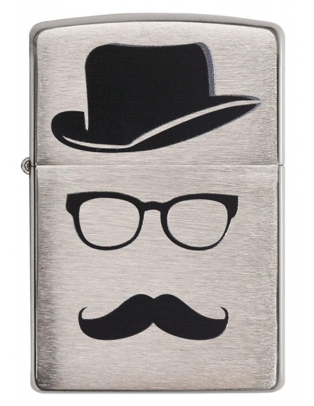 Bricheta Zippo 28648 Moustache and Hat Pocket 