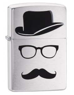 Bricheta Zippo 28648 Moustache and Hat Pocket 