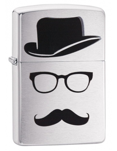 Bricheta Zippo 28648 Moustache and Hat Pocket 