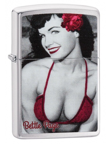 Bricheta Zippo 29439 Bettie Page Pinup Girl