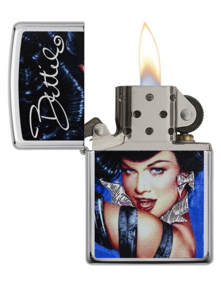 Bricheta Zippo 29584 Bettie Page Pinup Girl