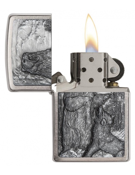 Bricheta Zippo 29636 Bear vs. Wolf