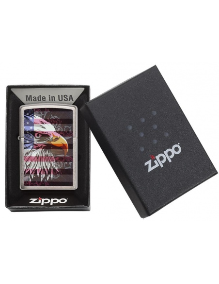 Bricheta Zippo 28652 Eagle and Flag