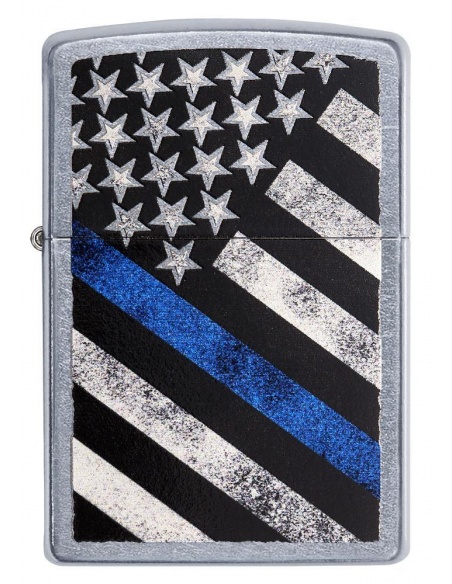 Bricheta Zippo 29551 Blue Line Police Flag