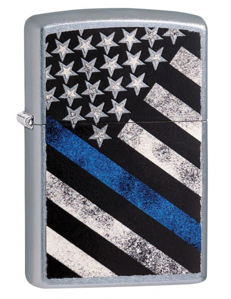 Bricheta Zippo 29551 Blue Line Police Flag