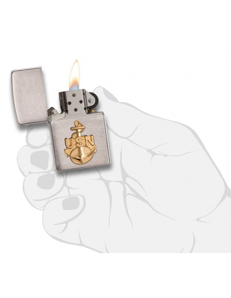 Bricheta Zippo 280ANC Navy Anchor Crest Emblem