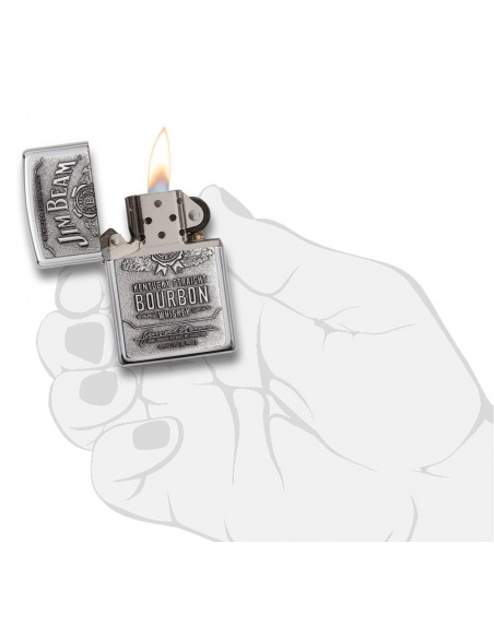 Bricheta Zippo 250JB.928 Jim Beam Pewter