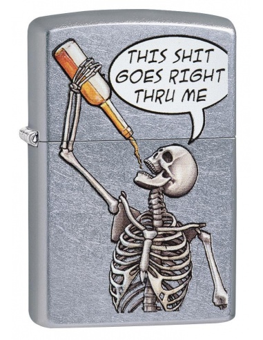 Bricheta Zippo 29613 Drinking Skeleton