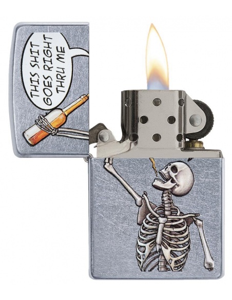 Bricheta Zippo 29613 Drinking Skeleton