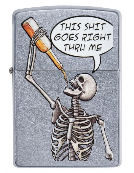 Bricheta Zippo 29613 Drinking Skeleton