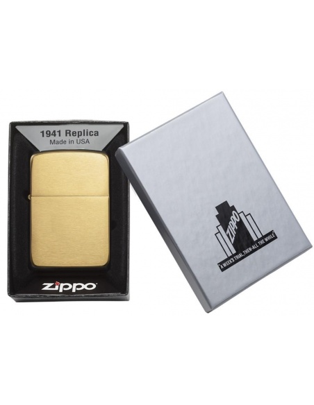 Bricheta Zippo 1941B Brushed Brass 1941 Replica