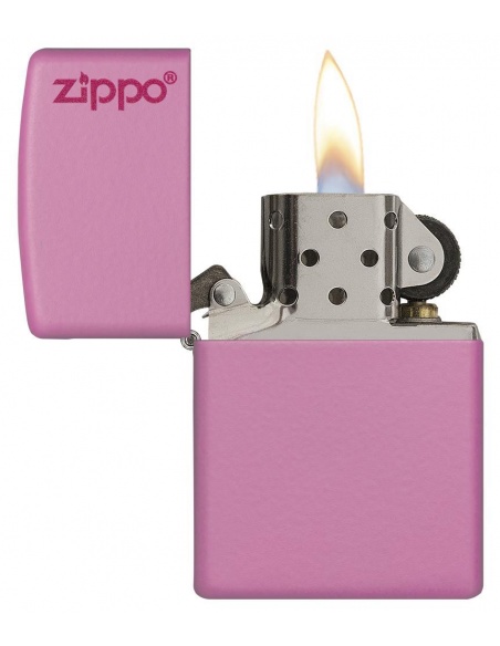 Bricheta Zippo 238ZL Pink Matte with Zippo Logo