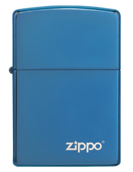 Bricheta Zippo 20446ZL High Polish Blue Zippo Logo