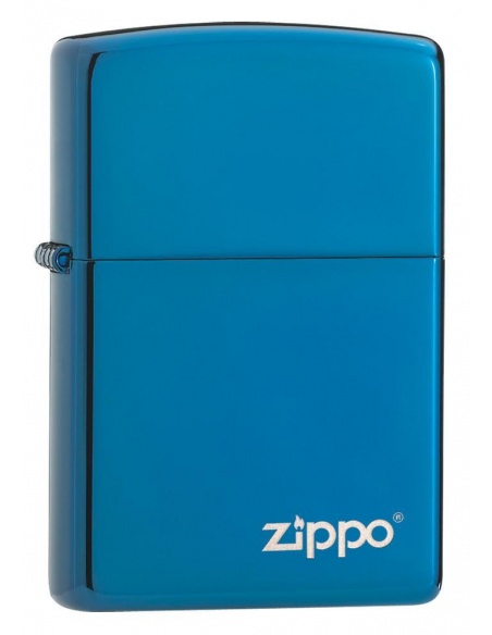 Bricheta Zippo 20446ZL High Polish Blue Zippo Logo