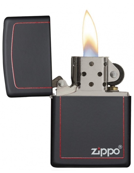 Bricheta Zippo 218ZB Classic Black and Red Zippo