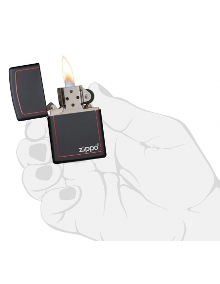 Bricheta Zippo 218ZB Classic Black and Red Zippo