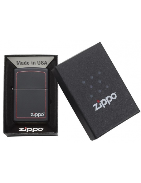 Bricheta Zippo 218ZB Classic Black and Red Zippo