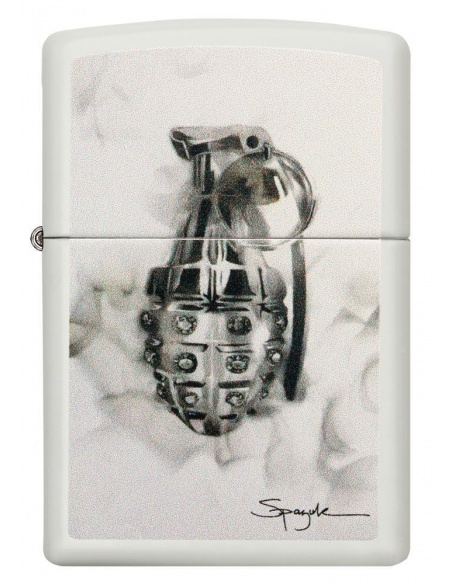 Bricheta Zippo 29845 Spazuk-Diamond Studded Hand Grenade