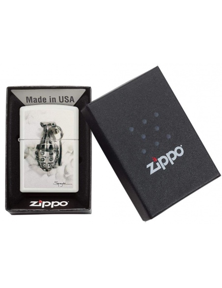 Bricheta Zippo 29845 Spazuk-Diamond Studded Hand Grenade