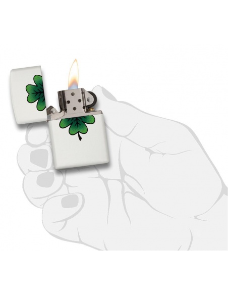 Bricheta Zippo 29723 4 Leaf Clover Design