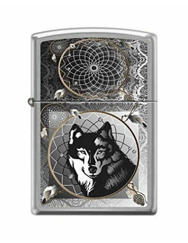 Bricheta Zippo 0415 Wolf & Indian Dream Catcher