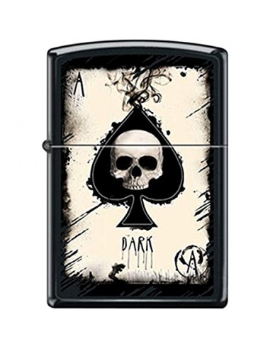 Bricheta Zippo 3674 Ace of Spades-Skull