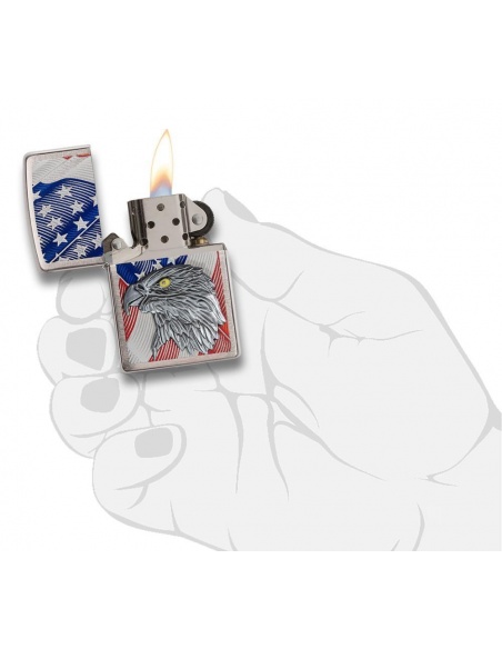 Brichetă Zippo 29508 Eagle With American Flag