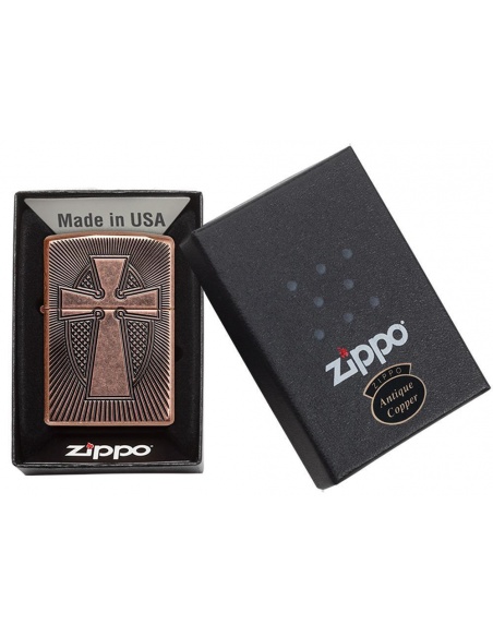 Bricheta Zippo 49158 Deep Carve Cross Design