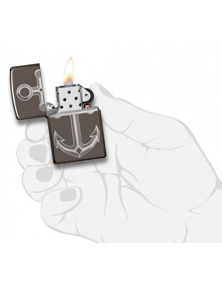 Bricheta Zippo 49028 Anchor Design