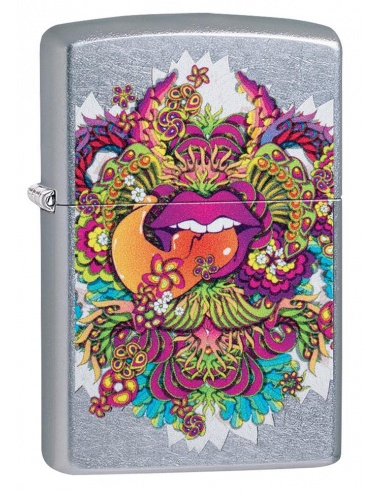 Bricheta Zippo 49110 Psychedelic Lip Design