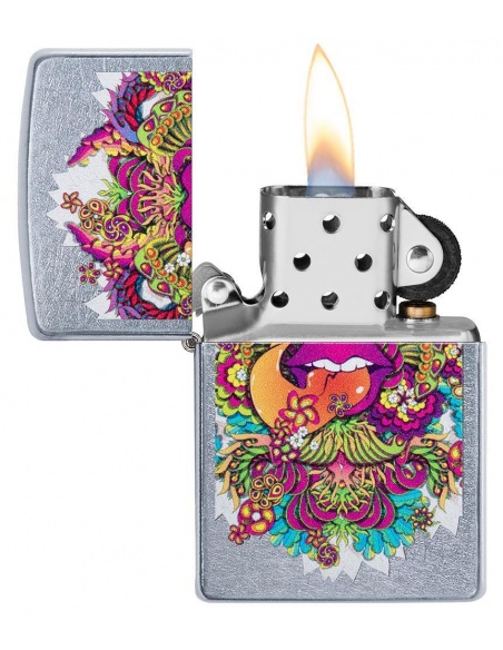 Bricheta Zippo 49110 Psychedelic Lip Design